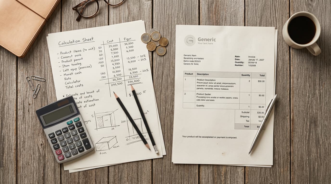 Was ist eine Proforma-Rechnung? Vorkalkulation erklärt